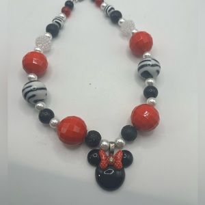 Minnie mouse chunky toddler necklace